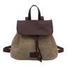 Zaino Intrecciato Boho da Donna con Tasca per Cellulare per Uso Quotidiano