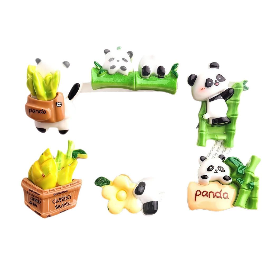 Panda Green Bamboo Shoots Glossy Resin DIY Jewelry Accessories