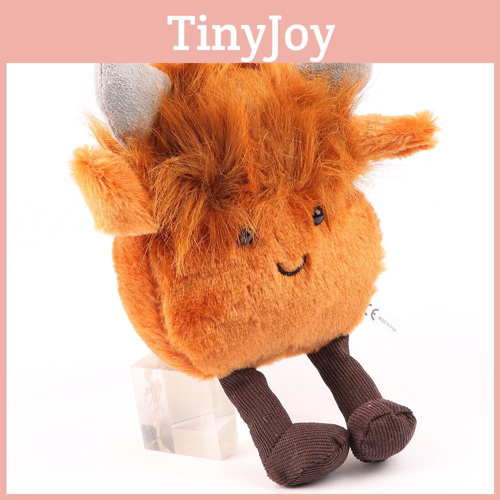 Highland Cattle Plush Toy Cartoon Stuffed Animal Doll Decorations Kids Gift