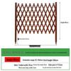 Retractable Anti-Corrosion Wooden Fence for Garden, Balcony, and Outdoor Spaces.