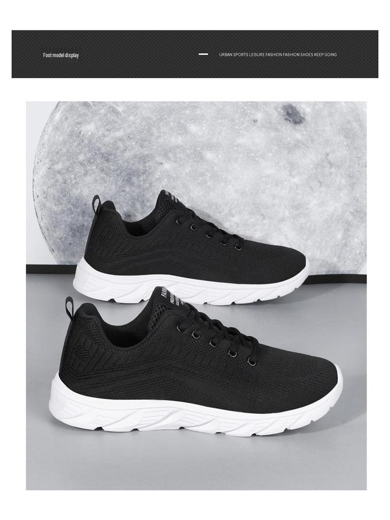 Men's 2025 Summer Sports Casual Breathable Mesh Fly-Knit Running & Travel Shoes