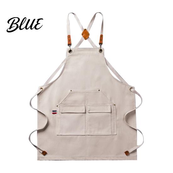 Men Women Apron Waterproof Kitchen with Pockets Chef Cooking for Women Heavy Duty Utility Cross Back Work Barista Gardening Painting Craft