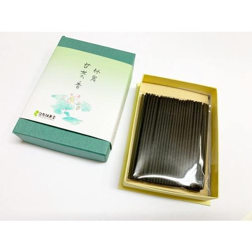 Awaji Umekundo Smokeless Incense, Lightly Scented, Mini Size, 8cm, Bamboo Charcoal Sweet Tea Scent (25g)