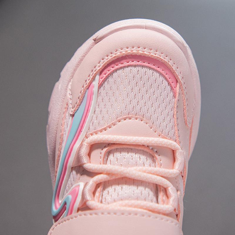 Frühling und Herbst Neue Mädchen Sneaker Kinder Casual Sneakers Weiche Unterseite Rutschfeste Laufschuhe für kleine Mädchen