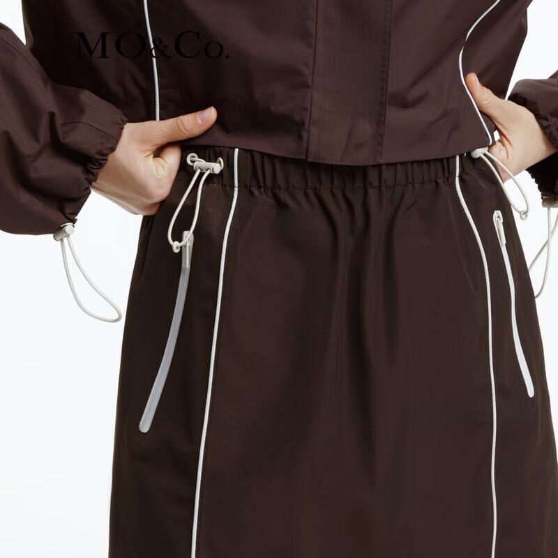 MO&Co. 2024 Spring Elastic Waist Sport Mini Skirt