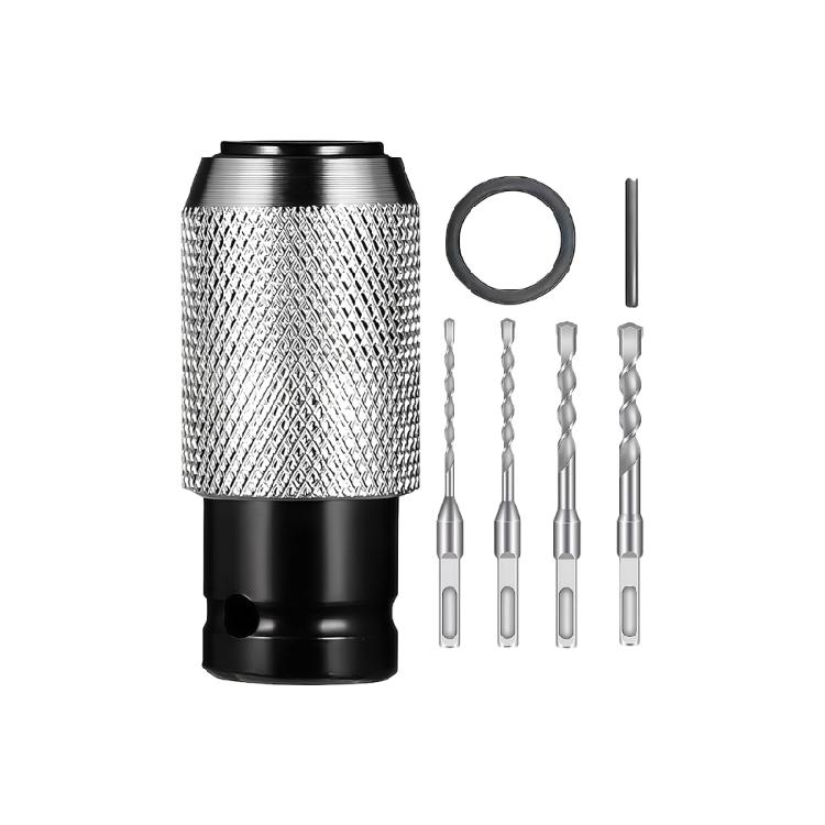 

1set/5piece Impact to Hammer Drill Converters Adapters Kit Providing Stable Operation Waterproof Feature for Repeated Use 1