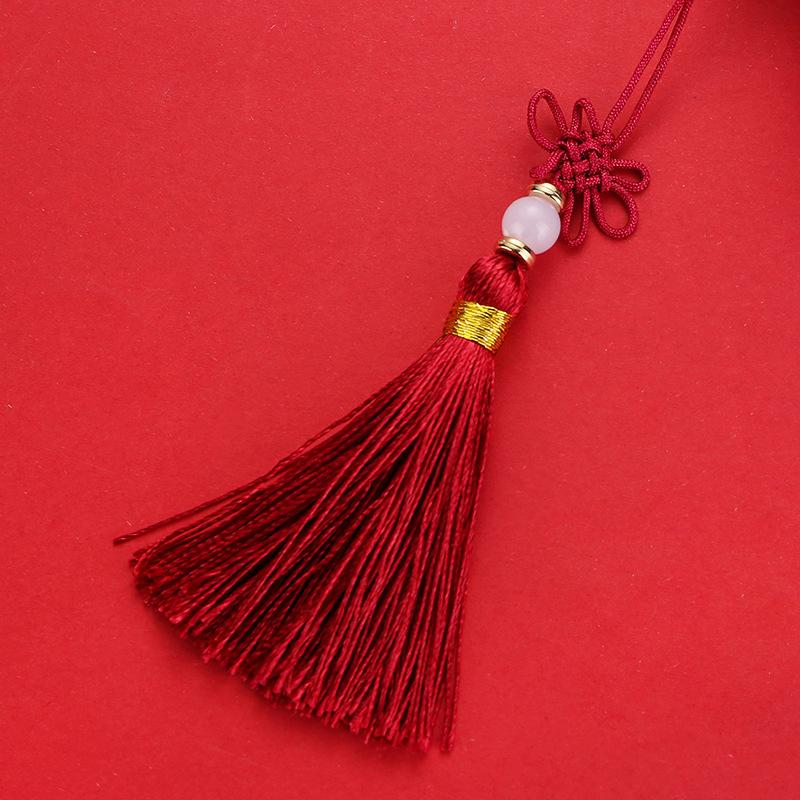 Chinese Style Purse Pouch Drawstring Women Tassel Storage Bag Multi-Color Embroidery Cloth Jewelry Pouch For Wedding Guests