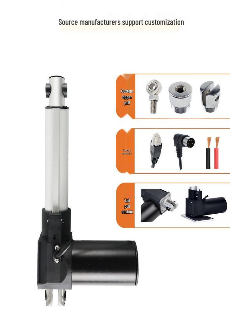 600mm Stroke Electric Linear Actuator, 6000N Load, Bed Lifting, Folding Legs, Remote-Controlled Motor Synchronization
