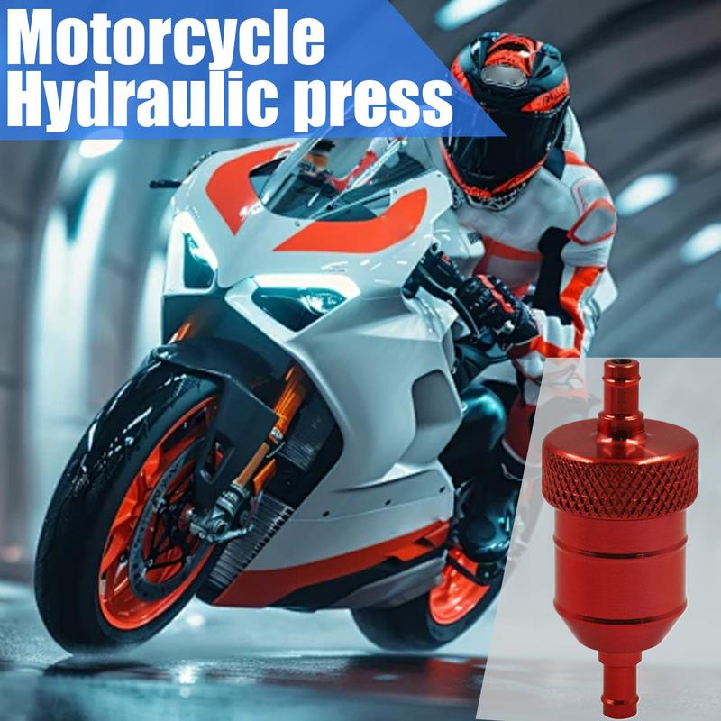 Inline Oil Filter Reusable Motorcycle Oil Filter Engine Parts Powered Engines Aluminum Alloy Replacement Parts Easy to Install