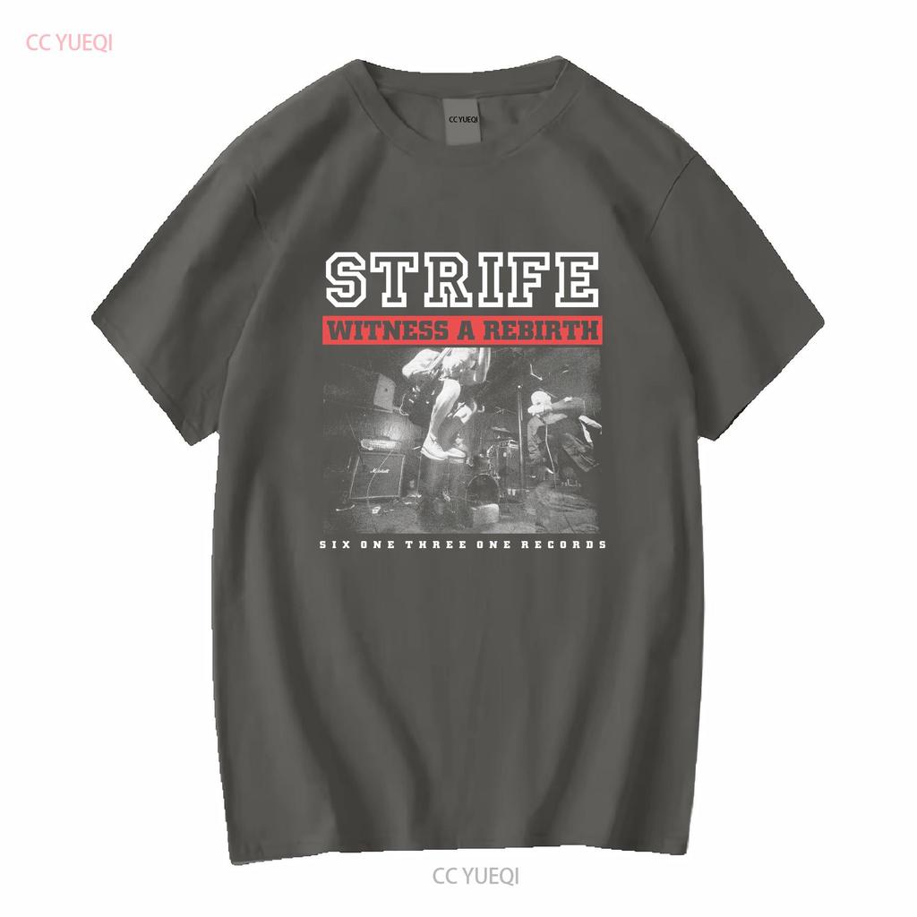 Vintage 2000s Strife Hardcore Band T Shirt Long or Short Sleeves Vintage Washed Comfortable Designer Clothes Slightly Casual