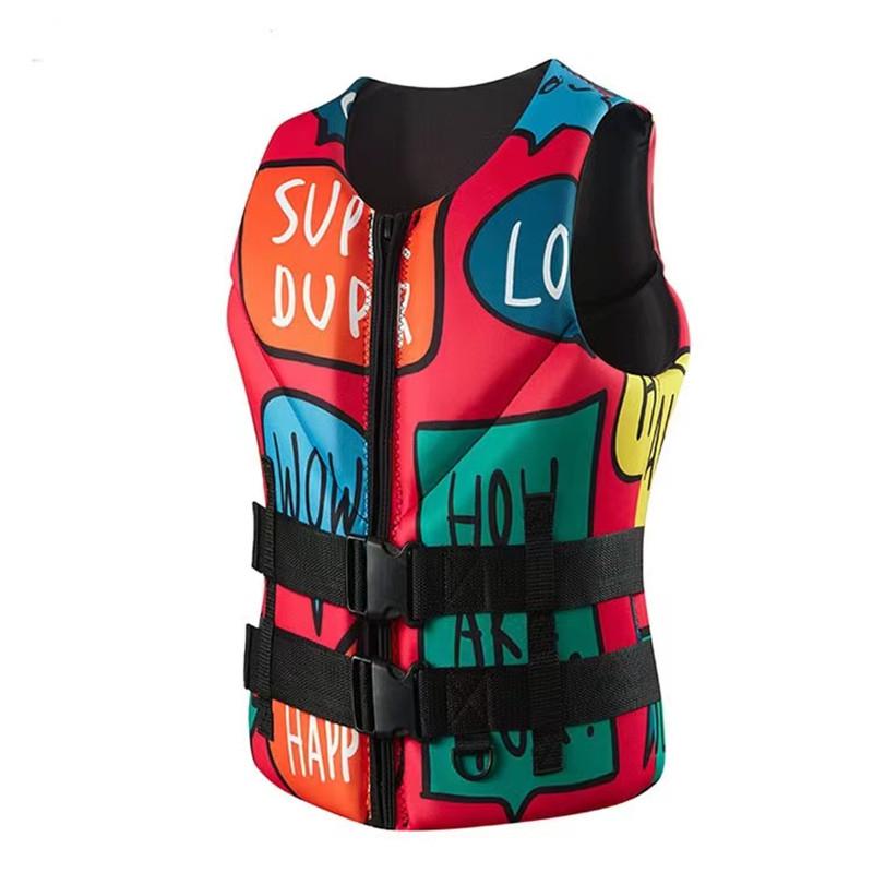 Vestă de salvare din neopren 2025 Outdoor Sporturi Acvatice Vestă de Flotabilitate Vestă de Pescuit Înot Surfing Drifting Caiac Flotabilitate Sigur