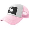 Moose Graphic Trucker Hat Adjustable Mesh Baseball Snapback Cap for Outdoor Casual Wear