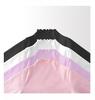 Girls' Ruffle Long-Sleeve Thermal Fleece T-Shirt - Half-High Collar, Perfect for Spring, Autumn, & Winter