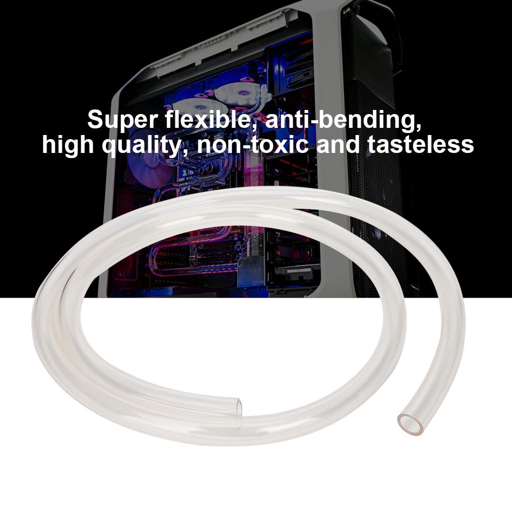 Universal 38 Slim Computer PVC Water Cooling Pipe Waterblock Soft Tube 9.5x12.7mm(Transparent)