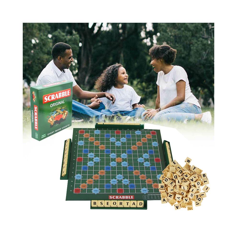 Scrabble Board Game Spelling Puzzle Game Educational Toy Family Kids Party Adult