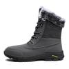 2025 winter new snow boots men's velvet warm thickened cotton high-top men's boots Northeast boots