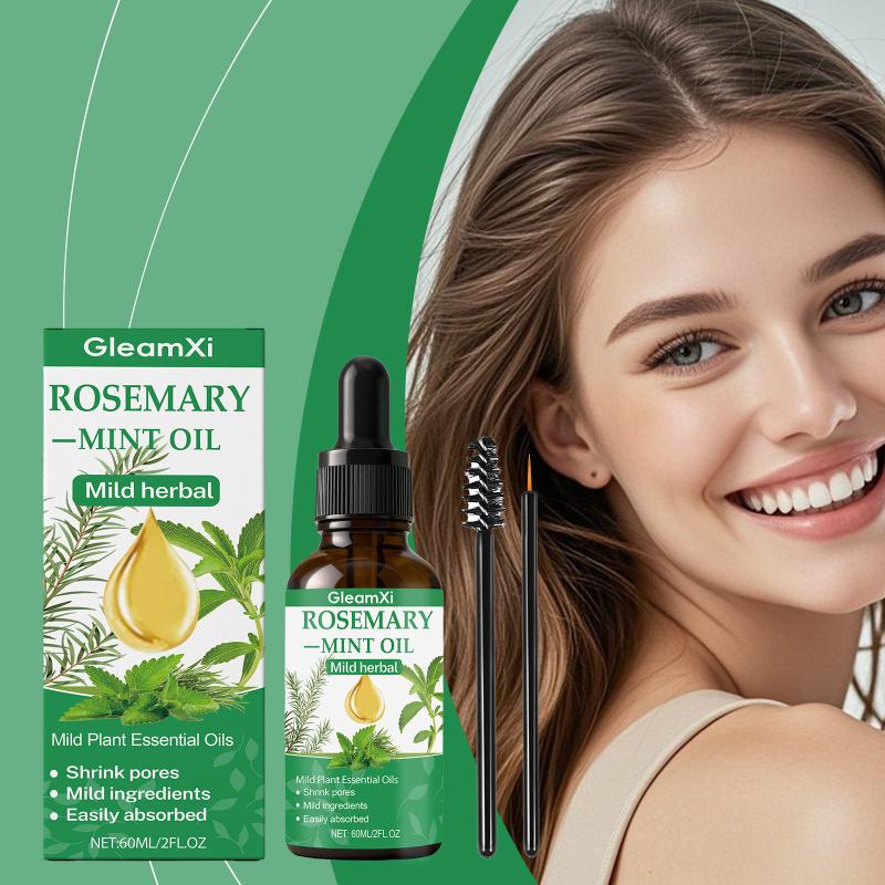Peppermint Rosemary Scalp Moisturizer Oil Softens Hair Vanilla for Daily Nourishing and Shiny Hair Days