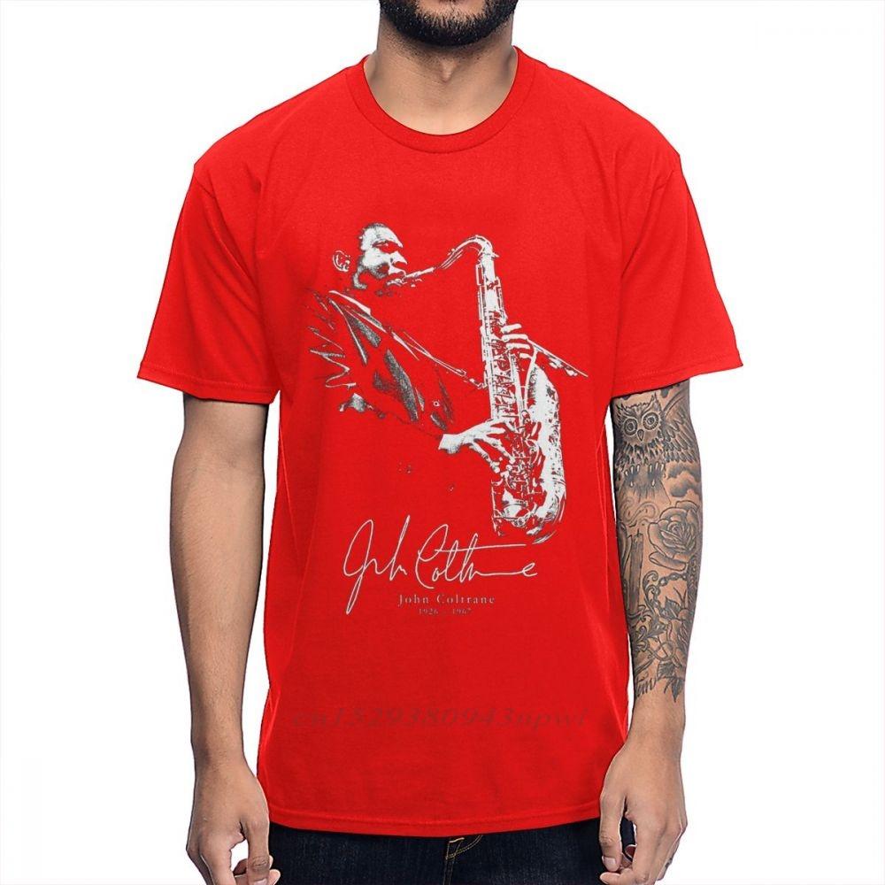 American Jazz Saxophonist And Composer Sax Music John Coltrane T Shirt 100 Cotton Graphic Cotton Tee Shirt