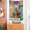 Mononoke Kusuriuri Anime Colorful Tapestry Wall Hanging Hippie Flower Wall Carpets Dorm Decor Japanese Tapestry