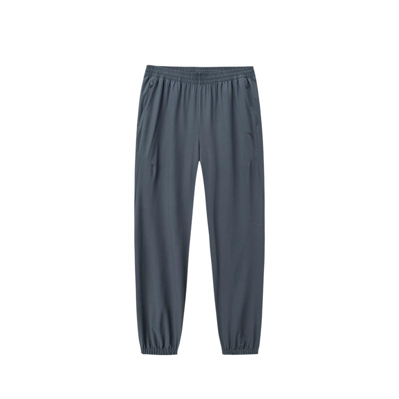 

Anta Mens Woven Sports Long Pants Summer 2026 X Casual Pants Men bottoms Gray 952627523-3