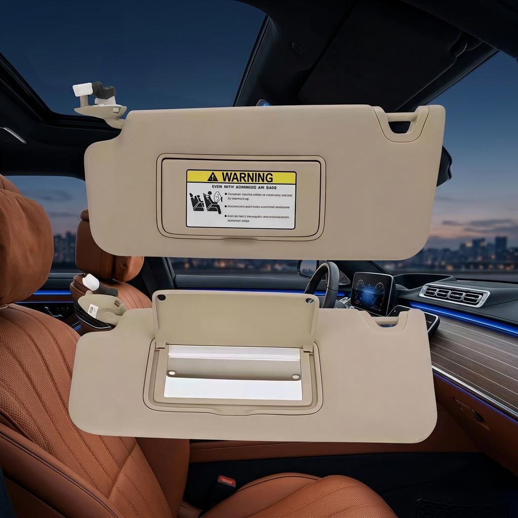 83230-T0A-H11 Car Sun Visor Left Side Driver with Mirror Light Fits for Honda CRV Sun Visor (Mirror Light) 40*2*15cm светло-синий