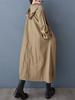 XITAO Zipper Hooded Pleated Dress ZY8936