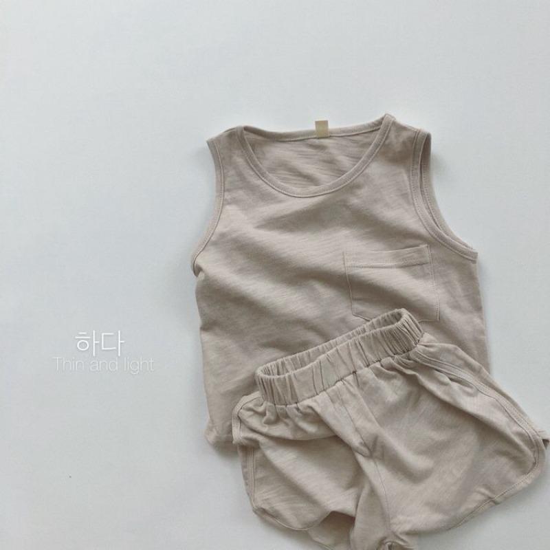 Retro Japanese Korean Style Loose Solid Unisex Kids Summer Shorts
