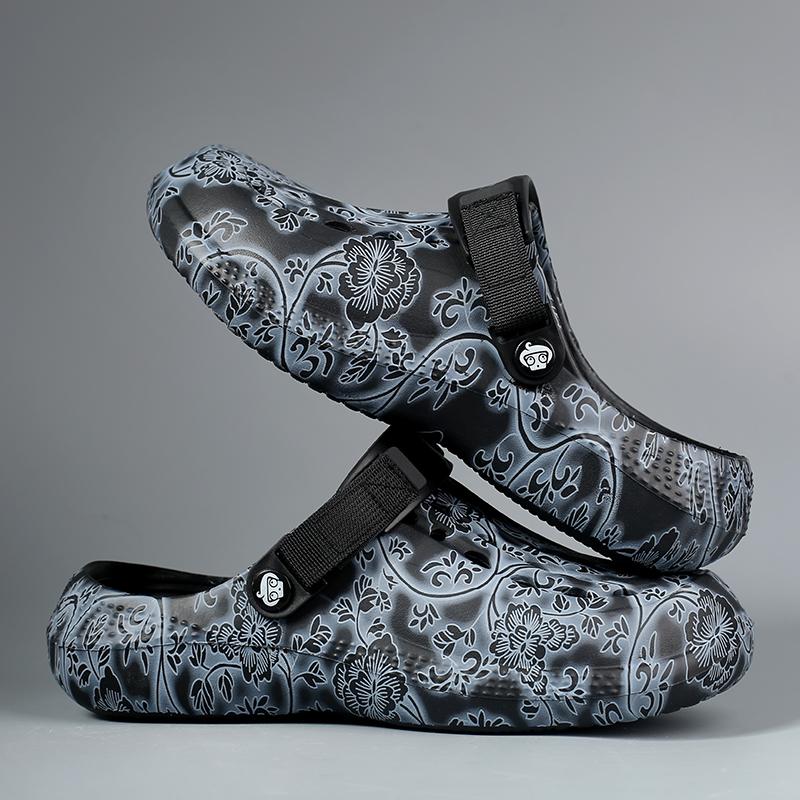 Fashion Men's Slippers Outdoor Sandals Beach Clogs Comfortable Soft Slides Indoor Water Shoes Men Outdoor Sandals Big Size