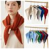 Bohemian Wool Headscarf Triangular Knitted Scarf Simple Turban  Waist Scarf