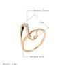 Elegant White Natural Zircon Waves Rings For Women Fashion  Rose Gold Color Party Fine Wedding Jewelry Crystal Gift