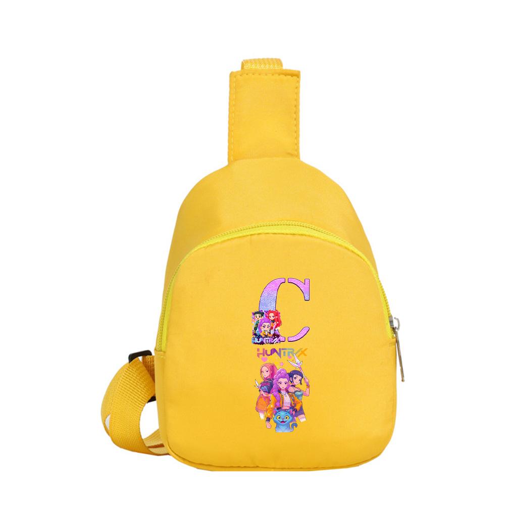 Anime Cartoon K-Pop Demon Hunters Printed Shoulder Bag Crossbody Bag Kawaii Portable Compact Storage Bag Crossbody Pouch Kid Birthday Gift