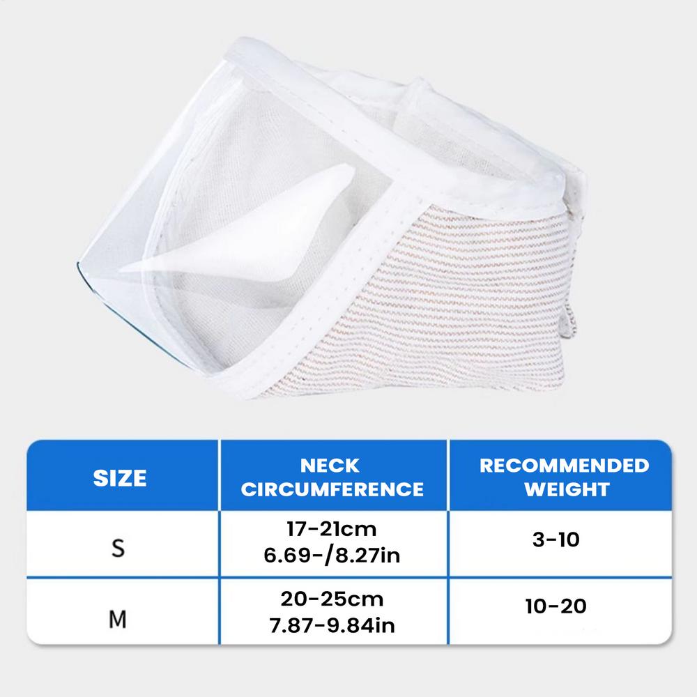 1pcs Cat Muzzle Breathable Transparent Soft Protective Anti Bite Face Cover Dog Muzzle For Small Medium All Breeds Kitten Puppy