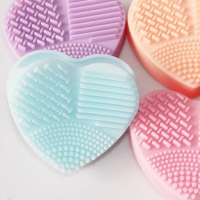 1Pcs Pincéis de maquiagem limpos Escova de lavagem Luva de sílica Placa de limpeza Ferramentas de limpeza cosmética