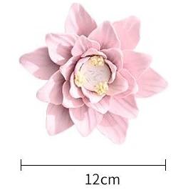 Modern Ceramic Fake Flower Wall Hanging Crafts Decoration Home Livingroom Wall Mural Ornaments Hotel Porch 1D Wall Sticker Art