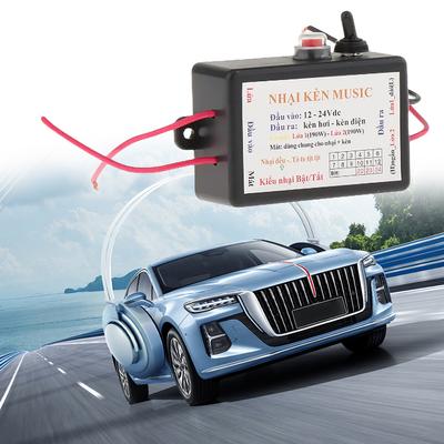 Unità di controllo del suono dell'altoparlante del clacson elettrico da 12-24 V, interruttore del volume, controller del clacson dell'auto, effetti sonori 3/12, accessori per automobili