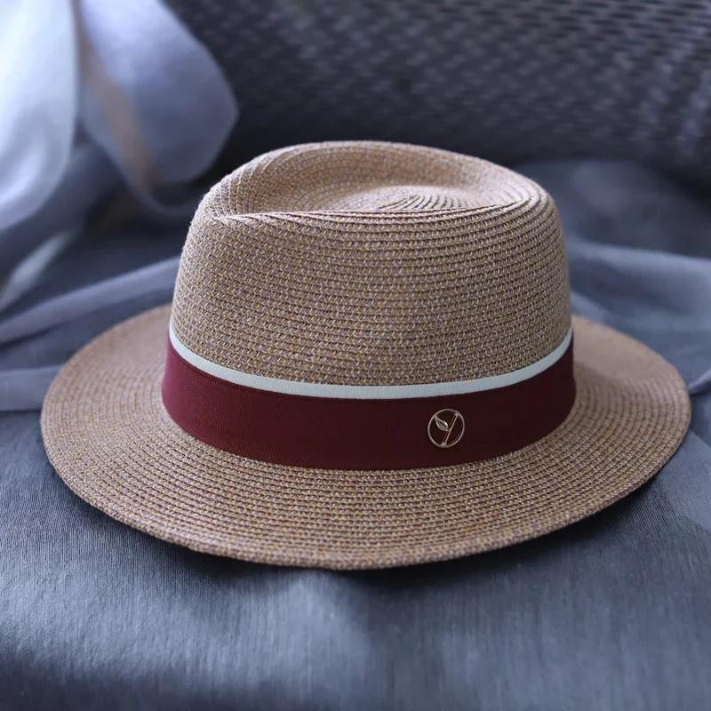 Big Head Designer Sun Hat  Panama Straw Hat  Large Size Summer Women/Men Wide Brim Beach Hat UV Protection Fedora Birthday Gift