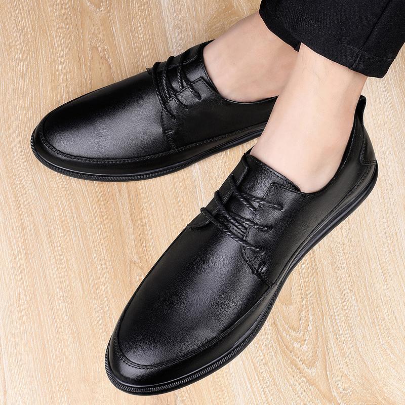 Men Formal Shoes Fashion genuine Leather Dress Shoes Men Spring Autumn Brand Business Office Wedding Footwear Men Shoes