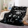 Tokio Hotel Band Retro Printed Blanket Warm Blanket Flannel Soft Comfort Blanket Home Travel Bedding Sofa Supplies Birthday Gift