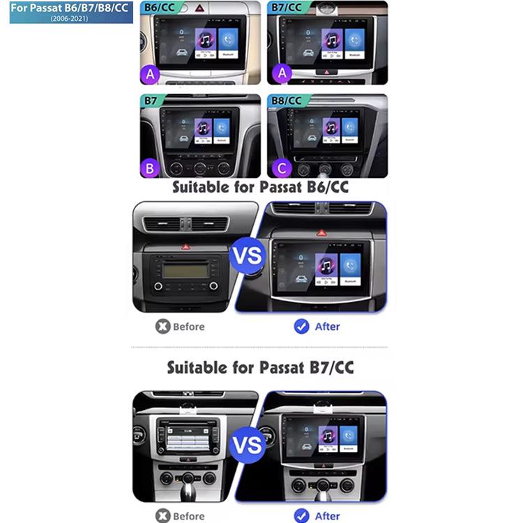 Volkswagen Passat GPS Navigator - Android HD Central Control with CarPlay and Reversing Camera