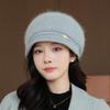 New Middle-aged and Elderly Women's Knitted Basin Hat Autumn and Winter Outdoor Cycling Warm Wool Hat