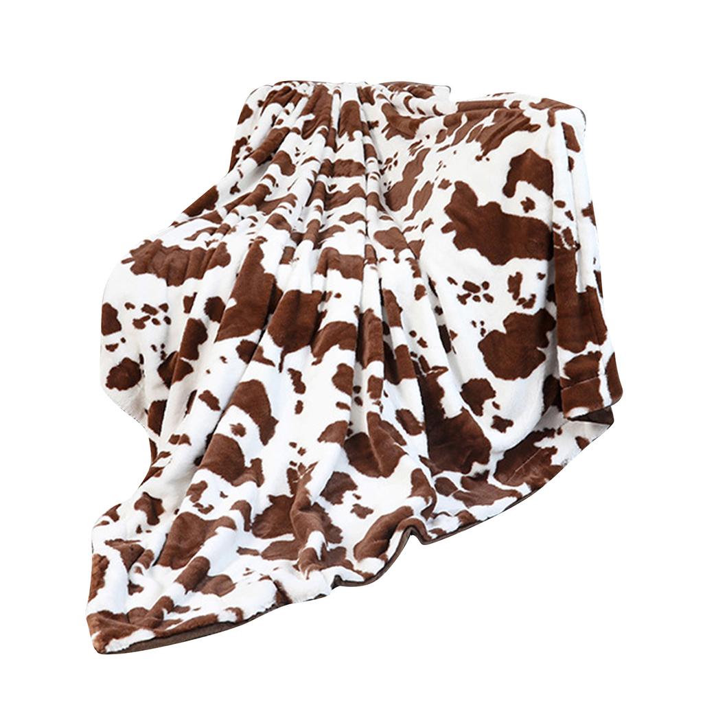 Coperta Plaid con Stampa Mucca Morbida Flanella Accogliente Coperte Mucca per Adulti Leggera Peluche Coperte Mucca per Divano Letto Ufficio