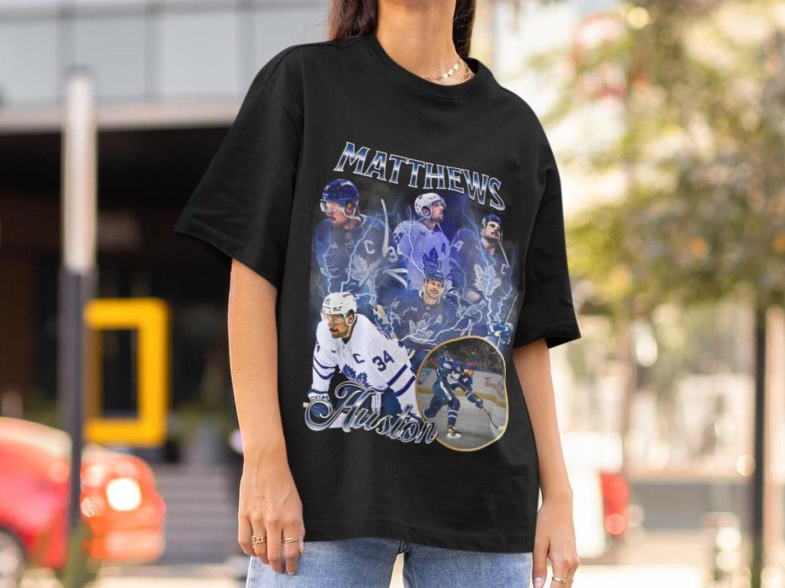 Auston Matthews Shirt Vintage 90s Toronto Maple Leafs NHL Hockey Design Retro Bootleg Gift Classic Graphic Tee Unisex T-Shirt Limited Edition 3XL