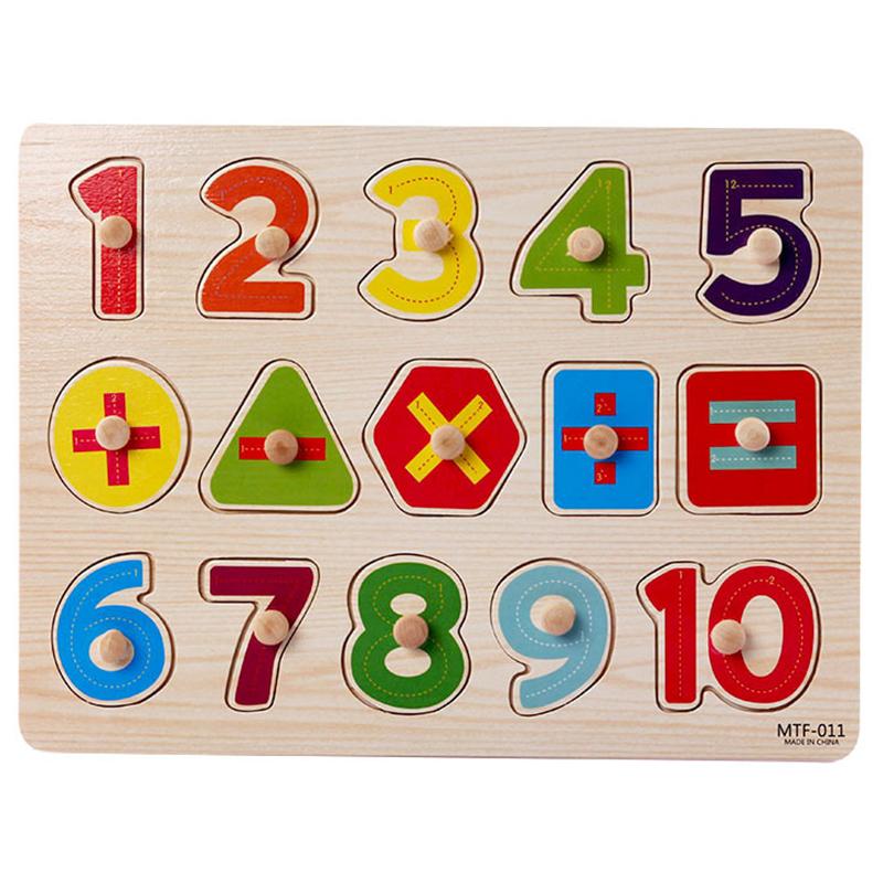 Baby Wooden Puzzles Montessori Baby Toys Alphabet Jigsaw Puzzle Board Games Educational Learning Toys For Children 1 2 3 Kids