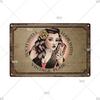 Classic Barber Shop Vintage Tin Signs Decorative Metal Plaque Metal Retro Wall Plates Salon Haircut and Shave Poster Wall Decor
