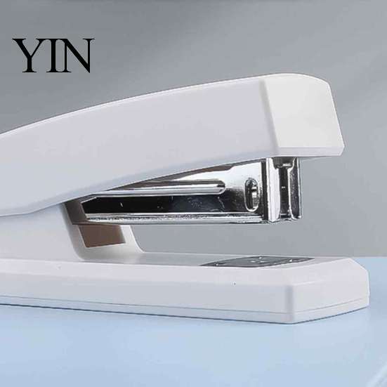 Heavy Duty Handheld Stapler Mini Stapler, with Ergonomic Curved Design, Morandi Color Minimalist Office for School Home And Use Desktop Gadget