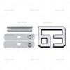 It is suitable for automobile personalized three-dimensional No. 63 metal body labeling modification
