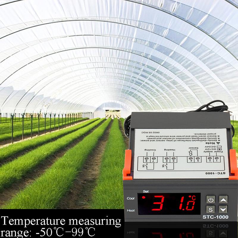 1Pc 12V//24V//110V//220V Stc-1000 Digital Temperature Controller Thermostat JMHWC