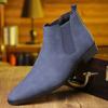 Stivali Uomo Stivaletti Chelsea Classici Moda Casual Alla Caviglia Botas Stivaletti Eleganti in Pelle per Uomo Stile Britannico Stivaletto Corto Botas
