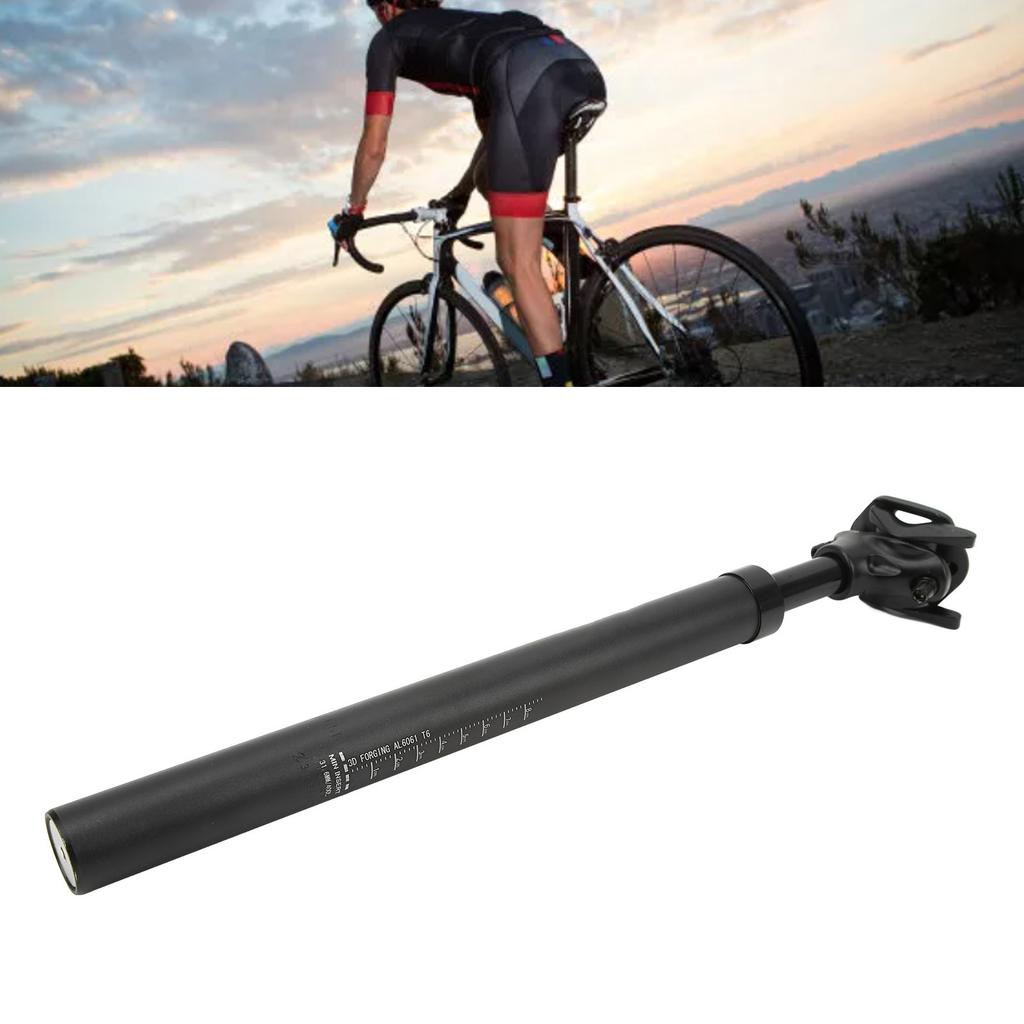 Bike Suspension Seatpost Dropper Double Nail Shock Absorbing Seatpost Bike Damping Saddle Tube 31.6x400mm
