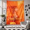Wall Hanging Tapestry With Custom Name & Text, Taylor Swift Decorative Tapestry For Bedroom